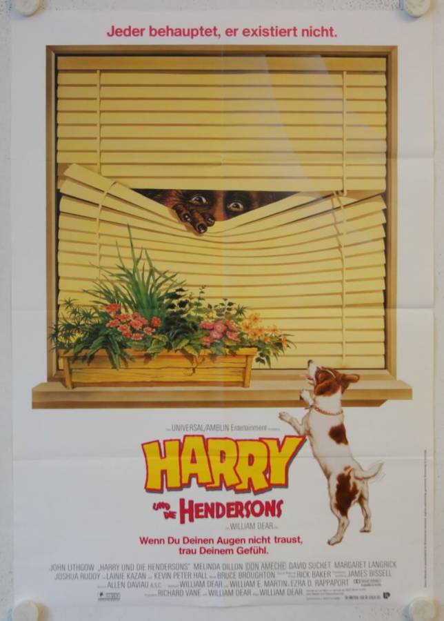 Bigfoot und die Hendersons originales deutsches Filmplakat